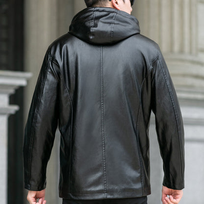 THE ROGUE LEATHER HOODIE