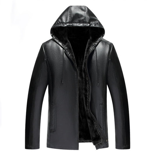 THE ROGUE LEATHER HOODIE