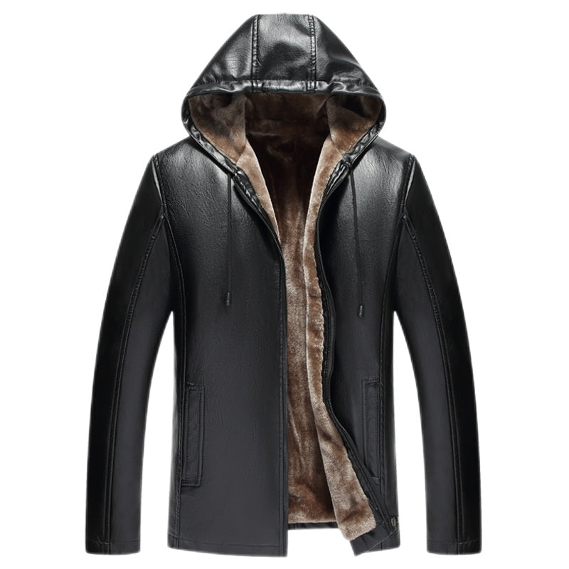 THE ROGUE LEATHER HOODIE